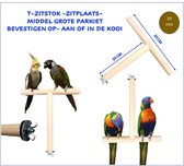 foto van een Zitstok T standaard